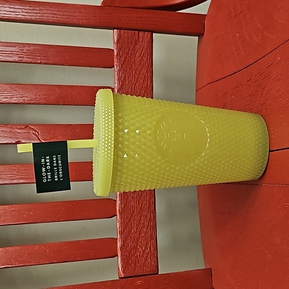 Starbucks Other - 🎉HP🎉 Starbucks Lemongrass Studded Tumbler (Glow-in-the-dark)
